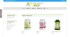 Desktop Screenshot of biosourcelabs.com