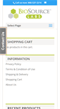 Mobile Screenshot of biosourcelabs.com